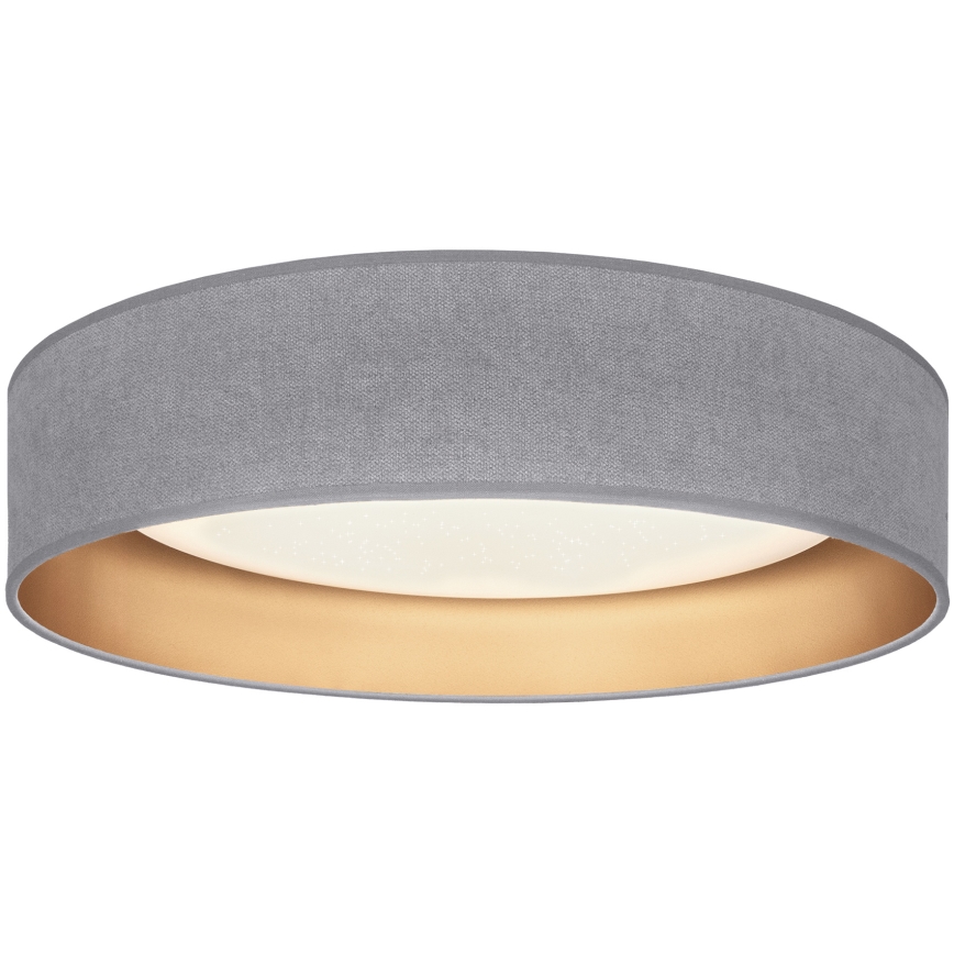 Brilagi - Plafonnier LED dimmable VELVET SMARTIX STARS LED/36W/230V 3000–6000 K Ø 55 cm gris/doré Wi‑Fi Tuya Beacon + télécommande