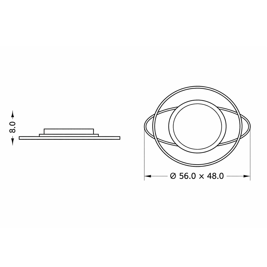 Brilagi - Plafonnier LED dimmable pour enfants ASTRO LED/68W/230V 3000-6000K + télécommande
