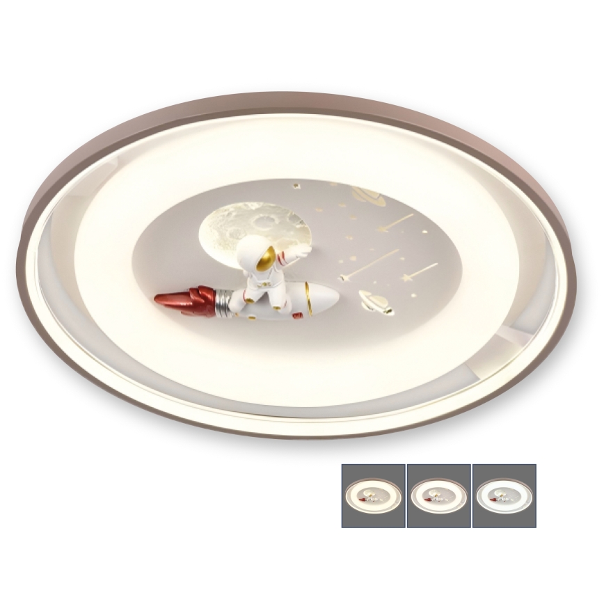 BRILAGI - Plafonnier LED dimmable pour enfants ASTRO LED/75W/230V 3000-6000K Ø 50 cm + télécommande