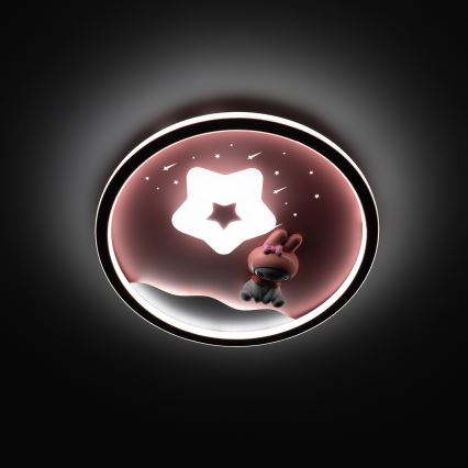 Brilagi - Plafonnier LED dimmable pour enfants BUNNY LED/83W/230V 3000-6000K Ø 49 cm + télécommande