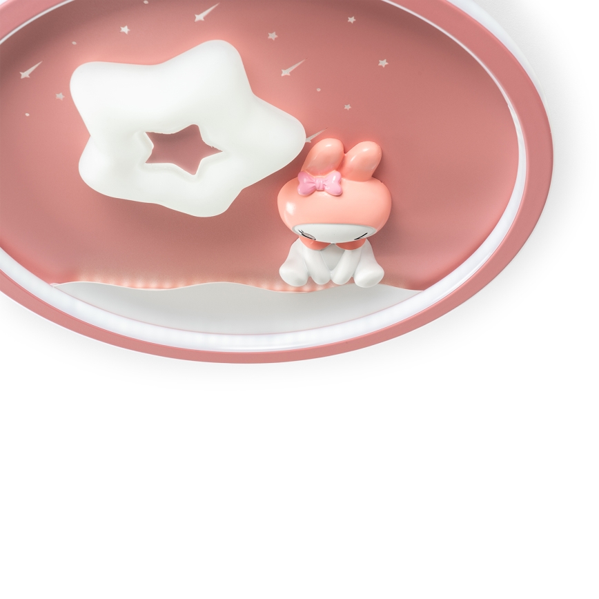 Brilagi - Plafonnier LED dimmable pour enfants BUNNY LED/83W/230V 3000-6000K Ø 49 cm + télécommande