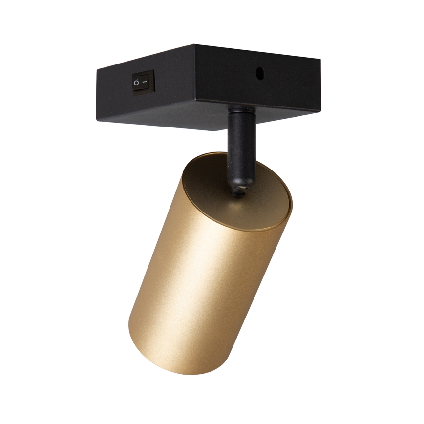 Brilagi - Spot mural LED RGBW dimmable avec interrupteur SELE 1xGU10/4,8W/230V 3000K noir/doré + télécommande