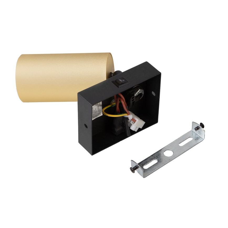 Brilagi - Spot mural LED RGBW dimmable avec interrupteur SELE 1xGU10/4,8W/230V 3000K noir/doré + télécommande