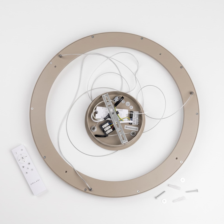 BRILAGI - Suspension LED dimmable sur câble FALCON SLIM LED/42W/230V 3000-6500K Ø 50 cm beige + télécommande