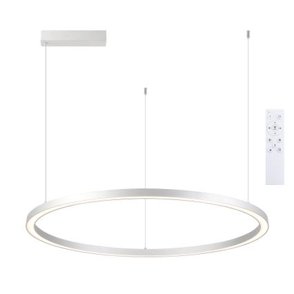 Brilagi - Suspension LED dimmable sur câble PORTOFINO LED/60W/230V 3000-6000K Ø 80 cm argentée + télécommande