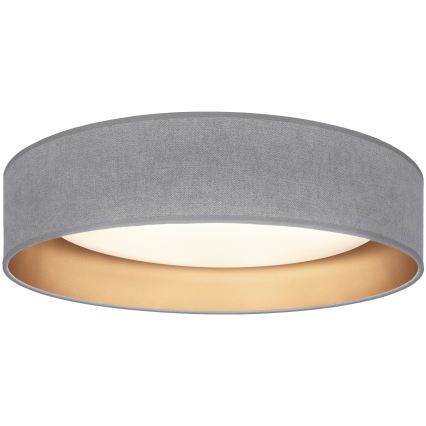 Brilagi - Plafonnier LED dimmable VELVET SMARTIX LED/24W/230V 3000-6000K Ø 45 cm gris/doré Wi-Fi Tuya Beacon + télécommande