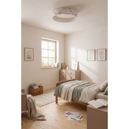 Brilagi - Plafonnier LED dimmable VELVET SMART VARI LED/24W/230V 3000-6500K pr. 45 cm blanc/fleurs + télécommande
