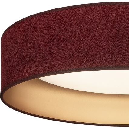 Brilagi - Plafonnier LED dimmable VELVET SMART VARI LED/36W/230V 3000-6500K Ø 55 cm bordeaux/doré + télécommande