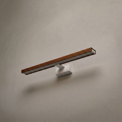 Brilagi - Éclairage LED 3-en-1 pour miroir de salle de bains WOODY MIRROR LED/12W/230V 60 cm IP44 blanc/chêne/cerisier