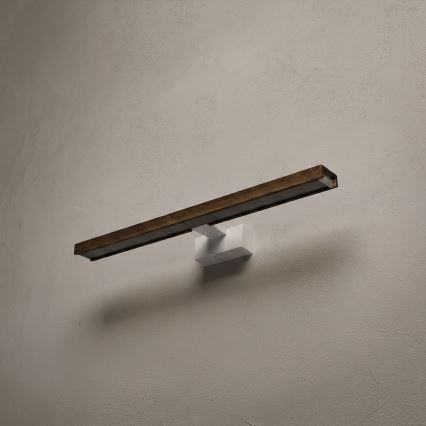 Brilagi - Éclairage LED pour miroir de salle de bains WOODY MIRROR 3 en 1 LED/12W/230V 60 cm IP44 blanc/chêne noyer