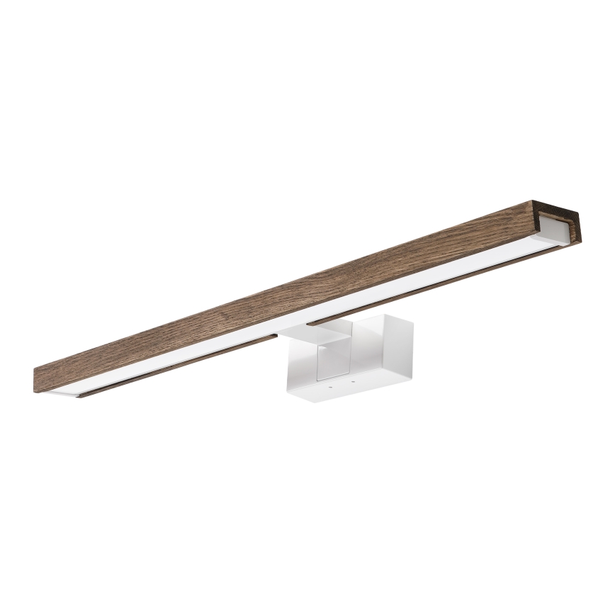 Brilagi - Éclairage LED pour miroir de salle de bains WOODY MIRROR 3 en 1 LED/12W/230V 60 cm IP44 blanc/chêne noyer