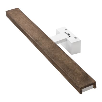 Brilagi - Éclairage LED pour miroir de salle de bains WOODY MIRROR 3 en 1 LED/12W/230V 60 cm IP44 blanc/chêne noyer