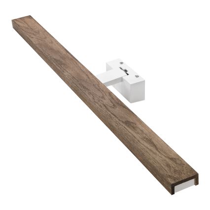 Brilagi - Éclairage LED pour miroir de salle de bains WOODY MIRROR 3 en 1 LED/15W/230V 80 cm IP44 blanc/chêne-noyer