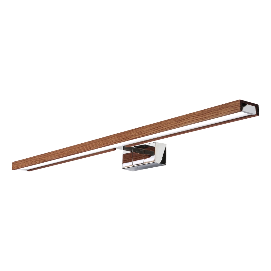 BRILAGI - Éclairage pour miroir de salle de bains 3 en 1 WOODY MIRROR LED/15W/230V 80 cm IP44 chrome brillant/chêne cerisier