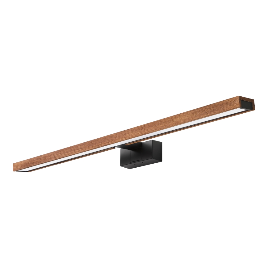 Brilagi - Éclairage LED pour miroir de salle de bains WOODY MIRROR 3 en 1 LED/15W/230V 80 cm IP44 noir/chêne cerisier