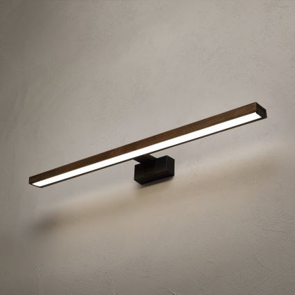 Brilagi - Éclairage LED pour miroir de salle de bains WOODY MIRROR 3 en 1 LED/15W/230V 80 cm IP44 noir/chêne/noyer