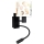 Brilagi - LED flexibele kinderwandlamp BOBO 1xE27/25W/230V + LED/3W zwart/wit/dieren