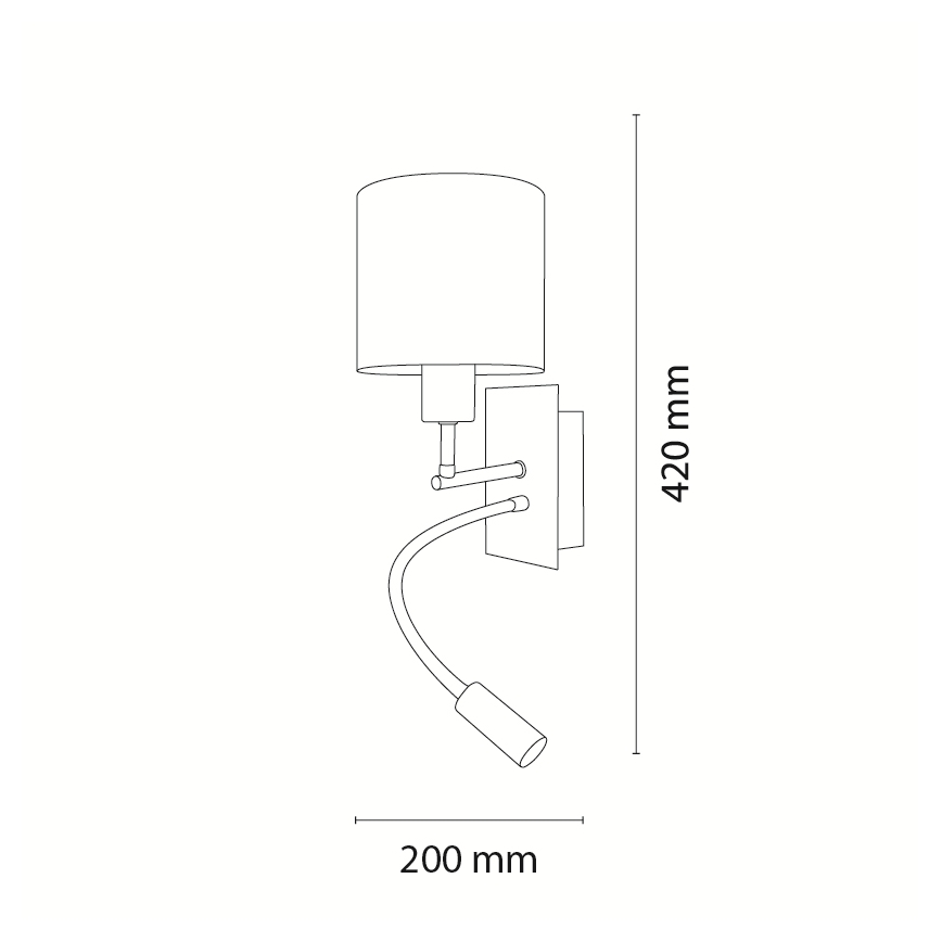 Brilagi - LED flexibele kinderwandlamp BOBO 1xE27/25W/230V + LED/3W zwart/wit/dieren