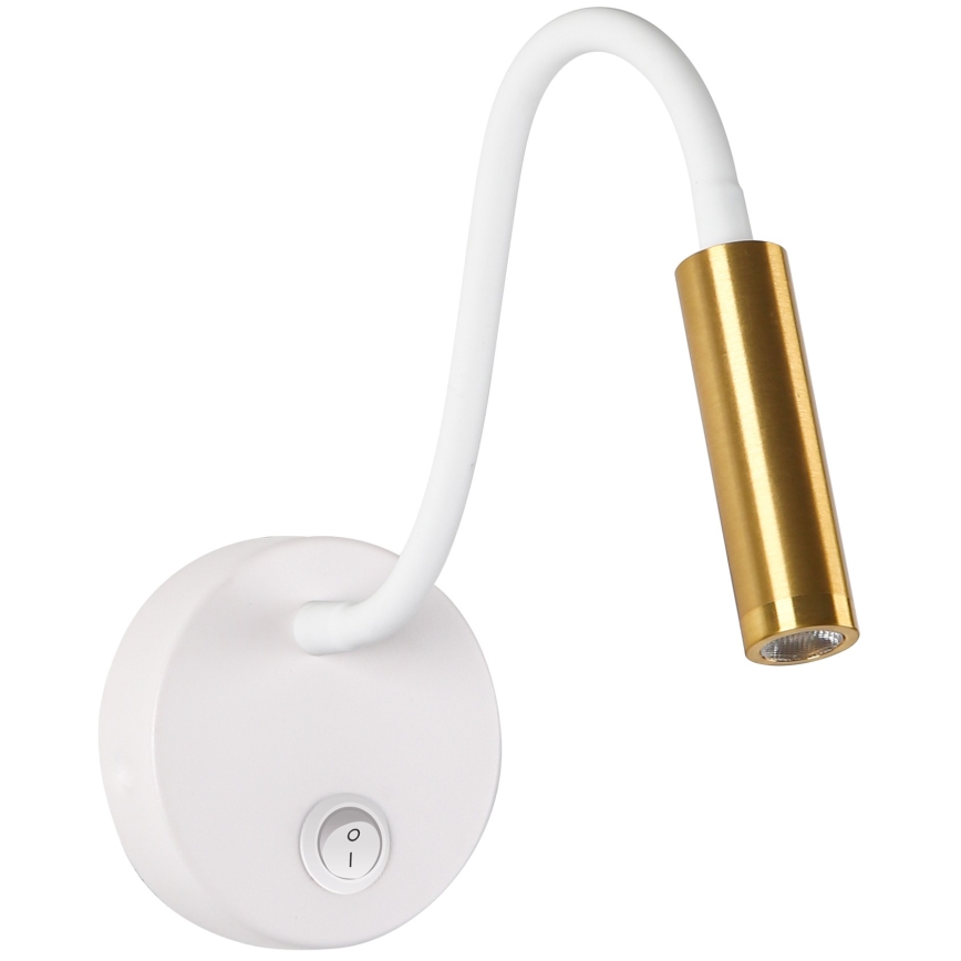 Brilagi - LED Flexibele wandlamp MAYA LED/3W/230V 4000K wit/goud