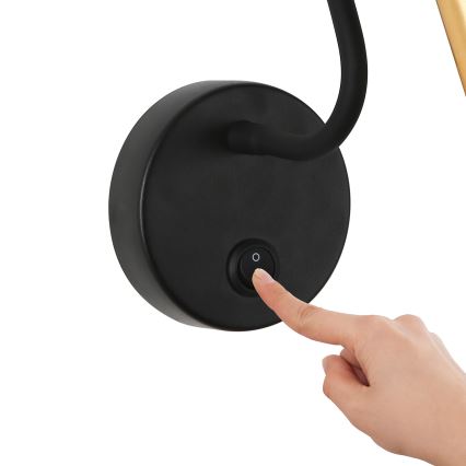 Brilagi - LED Flexibele wandlamp MAYA LED/3W/230V 4000K zwart/goud