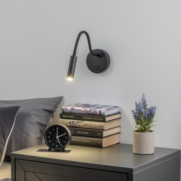 Brilagi - LED Flexibele wandlamp MAYA LED/3W/230V 4000K zwart