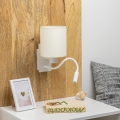 Brilagi - LED Flexibele wandlamp NUBILA 1xE27/25W/230V + LED/3W wit/crème