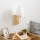 Brilagi - LED Flexibele wandlamp NUBILA WOOD 1xE27/25W/230V + LED/3W eiken/wit