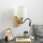 Brilagi - LED Flexibele wandlamp NUBILA WOOD 1xE27/25W/230V + LED/3W eiken/zwart/crème