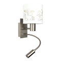 Brilagi - LED flexibele wandlamp voor kinderen BOBO 1xE27/25W/230V + LED/3W mat chroom/wit/eenhoorns