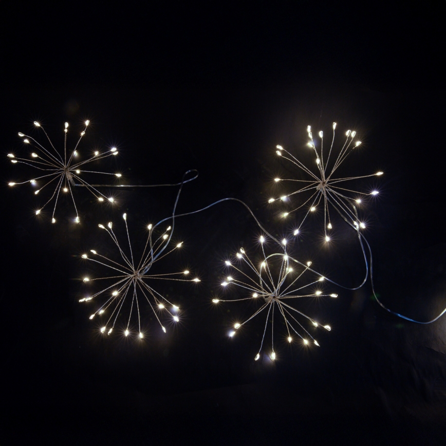 BRILAGI - LED guirlande de Noël d'extérieur 150xLED 5m IP44 blanc froid effet feu d'artifice
