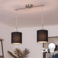 Brilagi - LED-hanglamp aan een kabel NUBILA 2xE27/60W/230V zwart