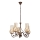 Brilagi - LED Hanglamp aan een ketting COTTAGE 5xE14/40W/230V bruin