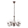 Brilagi - LED Hanglamp aan een ketting COTTAGE 5xG9/40W/230V bruin/wit
