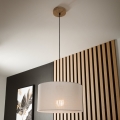 Brilagi - LED Hanglamp aan een koord ANTHONY 1xE27/60W/230V eiken/wit