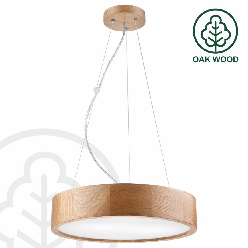 Brilagi - LED Hanglamp aan een koord CARVALHO 2xE27/60W/230V eiken diameter 37 cm
