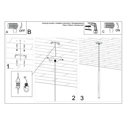 Brilagi -  LED Hanglamp aan een koord DRIFA 1xG9/4W/230V wit