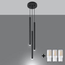 Brilagi -  LED Hanglamp aan een koord DRIFA 3xG9/4W/230V zwart