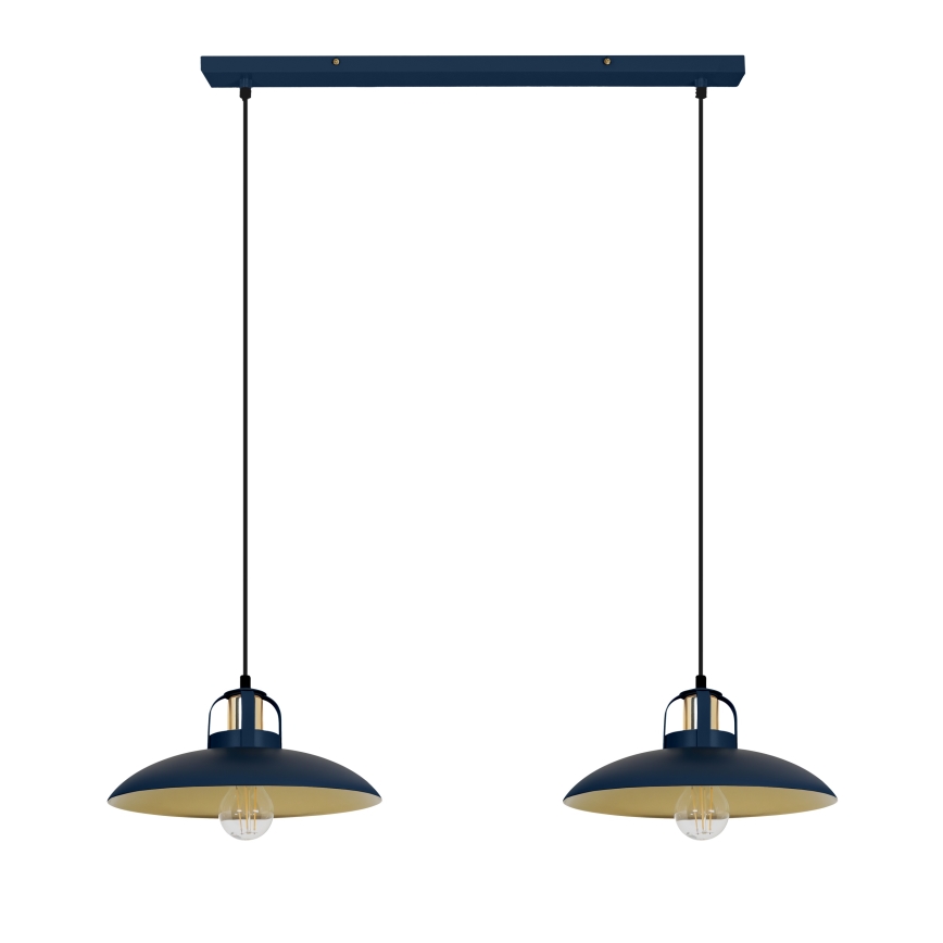 Brilagi - LED Hanglamp aan een koord FLAMENGO 2xE27/60W/230V blauw