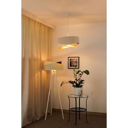 Brilagi - LED Hanglamp aan een koord LYRA 1xE27/15W/230V crème/wit
