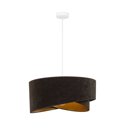 Brilagi - LED Hanglamp aan een koord LYRA 1xE27/15W/230V donkerbruin/goud
