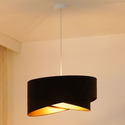 Brilagi - LED Hanglamp aan een koord LYRA 1xE27/15W/230V donkerbruin/goud