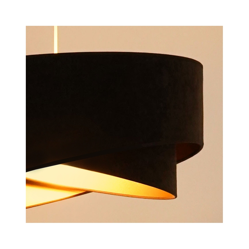 Brilagi - LED Hanglamp aan een koord LYRA 1xE27/15W/230V donkerbruin/goud