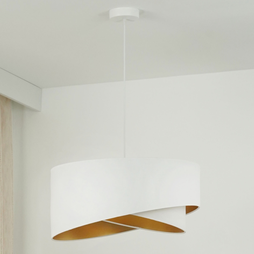 Brilagi - LED Hanglamp aan een koord LYRA 1xE27/15W/230V wit/goud