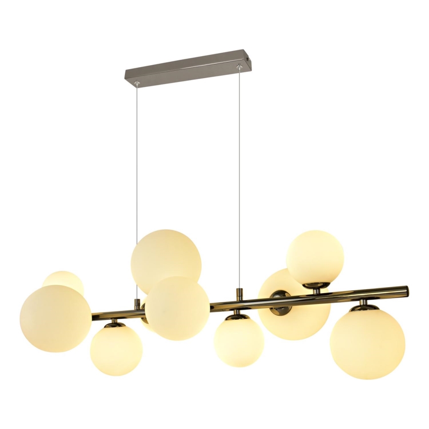 Brilagi - LED Hanglamp aan een koord MILLA 10xG9/3W/230V glanzend chroom/wit