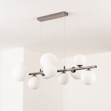 Brilagi - LED Hanglamp aan een koord MILLA 10xG9/3W/230V glanzend chroom/wit