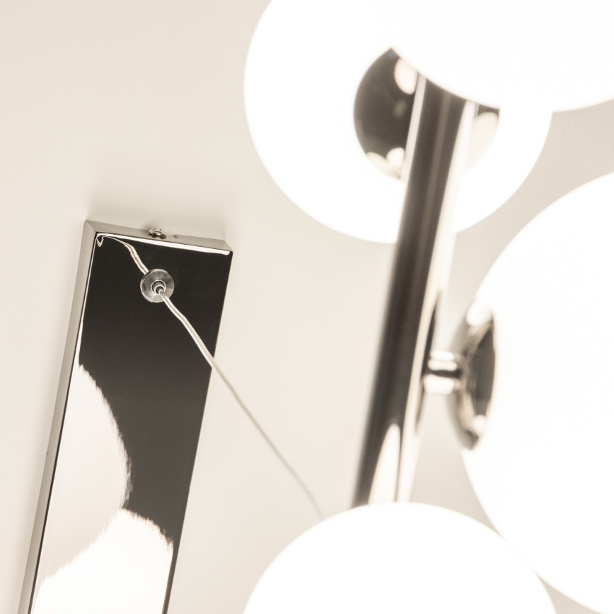 Brilagi - LED Hanglamp aan een koord MILLA 10xG9/3W/230V glanzend chroom/wit