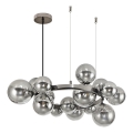 Brilagi - LED Hanglamp aan een koord MILLA 15xG9/3W/230V glanzend chroom/gerookt