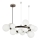 Brilagi - LED Hanglamp aan een koord MILLA 15xG9/3W/230V glanzend chroom/wit