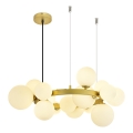Brilagi - LED Hanglamp aan een koord MILLA 15xG9/3W/230V goud/wit