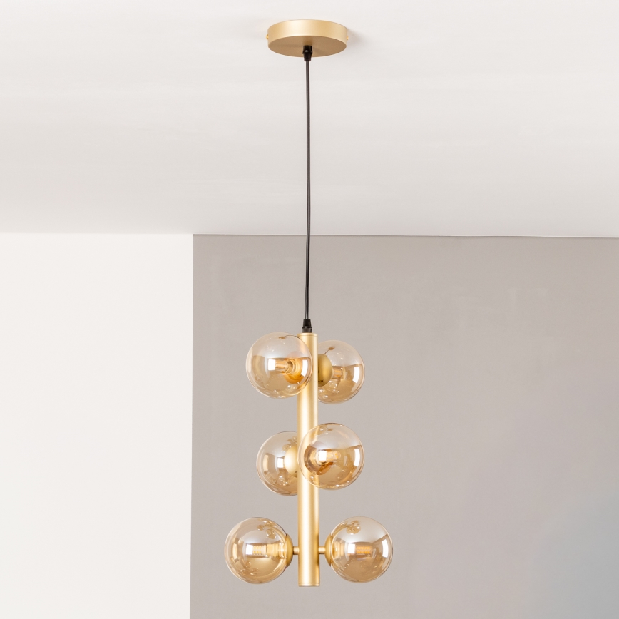 Brilagi - LED Hanglamp aan een koord MILLA 6xG9/3W/230V goud